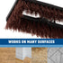 36531027 8", Carlisle FoodService Products Swivel Scrub Brush, Rust
