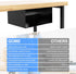 GOME Under Desk Storage Metal Shelf, Double Layer Adjustable Tray Organizer for Office Desks