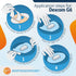 ExpressionMed Adhesive Patch for Dexcom G6 (5-Pack) - Waterproof, Split Backing, CGM Tape (Tropical Paradise)