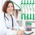 Ctosree Mental Health Awareness Pens, 12 Style Green Ribbon Retractable Gel Pens, Office Charity Stuffers