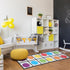 Drydiet Set 1 12 2 Elkonin Box Floor Mat Activity Include Mat Circles Hearts Science of Reading Classroom Materials