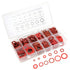 600PCS Red Steel Paper Fiber Flat Washers Kit - Insulation Washer Assorted Set with Box for Electrical Connections