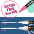 Extra Fine Tip Liquid Chalk Markers, 10 Pack, Dry Erase Marker Pens for Blackboard & Windows