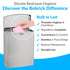 Bobrick Sanitary Napkin Disposal Wall Mounted Stainless Steel Flip Top Receptacle, 1 Gallon Capacity, Model B-270