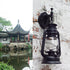 EEYBLAEEY 2 Wall Sconces, Retro Antique Vintage Rustic Lantern Lamp Wall Sconce Light Fixture (Black - Pcs)
