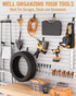 INCLY 36 Pack Heavy Duty Slatwall Hooks, Black Slatwall Panel Accessories for Garages, Retail Stores