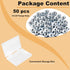 Juvielich 50pcs 1/4-20 1/4" Serrated Flange Hex Nuts, Hexagon Flange Nuts, Carbon Steel Zinc Plated, UNC Nuts