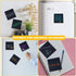 Black Sticky Notes, 3"x3" Post It Notes with 2 Metallic Pens, 6 Pads - Self-Stick Notes Bulk for School, Home,