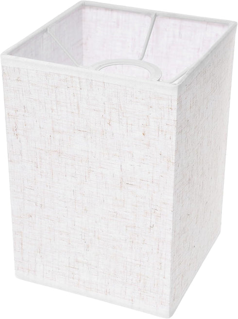 Baluue Rectangular Linen Lamp Shade 7.87X5.51X5.51 Inch Table Lamp Cover for Floor and