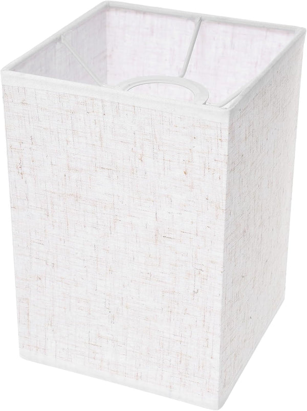 Baluue Rectangular Linen Lamp Shade 7.87X5.51X5.51 Inch Table Lamp Cover for Floor and
