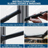Jammer 1 Pack) Door Security Bar, Rerishom Door Stoppers Security bar,Heavy Duty Door Lock Security Door Door Stopper