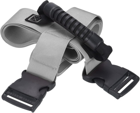PATIKIL Carrying Strap with Handle, Adjustable Nylon Belt for Moving Lifting Boxes and Grocery, Gray