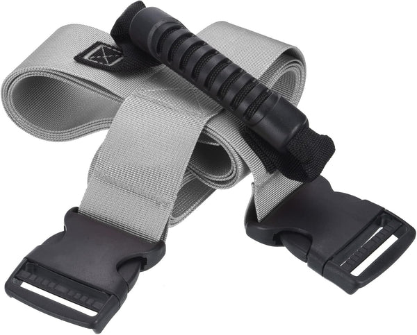 PATIKIL Carrying Strap with Handle, Adjustable Nylon Belt for Moving Lifting Boxes and Grocery, Gray