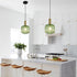 8 Inch Green Glass Pendant Lights Small Modern Chandelier Pendant Lighting Mid Century Hanging Lights Adjustable