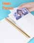 Spiral Notebooks 5 Subject 5-Pack, College Ruled Hardcover with Removable Dividers, 160 Pages Each, A5 Cute Floral