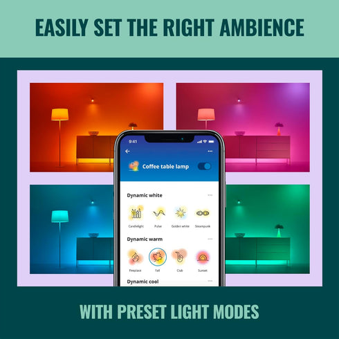 65W BR30 Bulb Pack 1 E26- WiZ Color LED Smart - of - Indoor - Connects to Your Existing Wi-Fi - Control with Voice