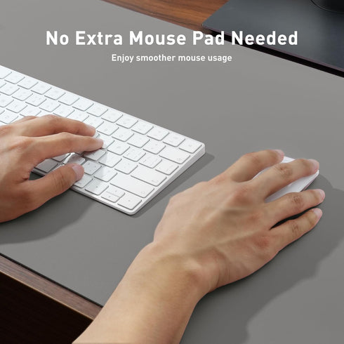 Leather Desk Pad Protector, Mouse Pad, Office Desk Mat, Non-Slip PU Leather Blotter, Waterproof Desk Writing Pad (36" x