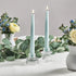 9 Inch, 4 Pack LampLust Flameless Taper Candles with Remote, Pastel Blue Candlesticks, LED Flickering Flameless Candles