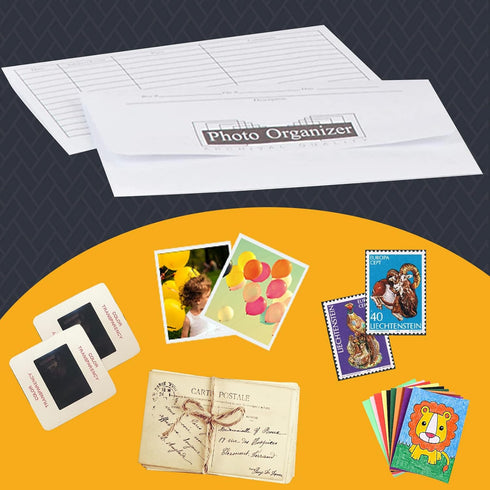 Lineco Acid Free Photo Organizer White File Envelopes 4x6 Inch for Photos, Postcards, Greeting Cards (25/Pack, 4 Packs)