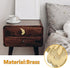 NOLITOY Brass Butterfly Drawer Handle Left Vintage Cabinet Pulls for Dresser Wardrobe Shoe Cabinet and Bedside Table