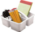 Teacher Created Resources White Portable Plastic Storage Caddy 6-Pack for Classroom and Office Organization