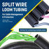 GS Power Wire Loom 1/2 Inch x 25 Ft Split Cable Sleeves for Industrial Electrical Wires, High Temperature