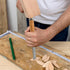 Professional Wood Chisel Set, 4 Piece CR-V Steel Chisel Set for Woodworking and Wood Carving, Includes 6mm, 12mm, 18mm,