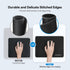 TECKNET 4 Pack Mouse Pad with Anti-fray Stitching, Waterproof Surface & Non-Slip Rubber Base with Stitched Edges Gaming