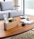 Yamazaki Home Caddy Desk TV Pen Holder | Steel + Wood | Remote Control & Tablet Organizer, Small