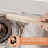 5 10.4" Pcs Wire Brush for Rust Removal, Heavy Duty Steel Wire Scratch Brush with Curved Wood Handle, Metal Bristle