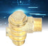 Air Compressor Check Valve, 3 Way Zinc Alloy Air Compressor Check Valve, G1/2 G3/4 M10 Male Thread Non-Return Check Valve Spare Parts Tube Connector Tool