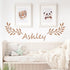 Vine Olive Branch Leaf Wall Stencils for Painting, Reusable Decorative Botanical Template for Wall Art