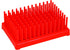 EISCO Red Plastic Test Tube Peg Drying Rack, Holds 96 13mm Test Tubes for Labs
