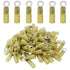 Hordion 100pcs Heat Shrink Ring Terminals #10 AWG 12-10, Waterproof Insulated Electrical Connectors for Automotive