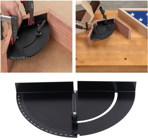 Variable Angle Fixture Woodworking Angle Clamp, Protractor 90 for Woodworking Tools Corner Fixer