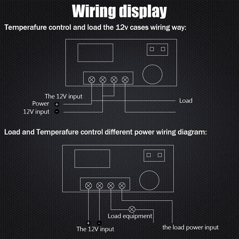 Twidec/DC 12V Programmable Temperature Controller -50 to 110 ? Red/Blue LED Display Heating/Cooling Thermostat with NTC