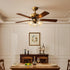 Set 4, Hammered HonoDing Ceiling Lamp Replacement Shade of Glass Bell Ceiling Fan Light Covers, Clear Glass Lamp Shade