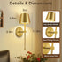 Set Dimmable LIGHTESS Battery Operated Wall Sconce of Two with Touch and Remote Control, Rechargeable Wall Lights