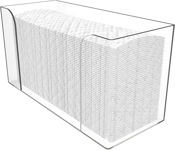 Clear Bathroom Paper Towel Dispenser,11 Long Acrylic Trifold Paper Towel Holder,Lucite Multifold