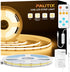PAUTIX COB LED Strip Light,LED Lights 16.4ft,UL Listed Warm White 2700K Dotless