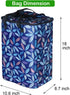 Bornfornice Insulated Replacement Bag for Grocery Cart/Shopping Cart, for Trolley Cart frame, (Blue Pattern)