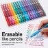 Vanstek 18 Colors Retractable Erasable Gel Pens, Fine Point (0.7) for Drawing Writing Planner Crossword Puzzles