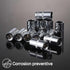 12-Piece 1/4" 10mm Set 6-Point, Durable Drive Socket Shallow, Cr-V Steel & Corrosion-Resistant