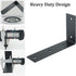 7x4 Inch,Pack 4 Alise Floating Shelf Brackets Heavy Duty L-Shaped Wall Brackets - Black Angle Corner Braces