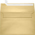 LUXPaper A9 Invitation Envelopes | 5 3/4" x 8 3/4" | Blonde Metallic | 80lb. Text | 50 Qty | Peel & Press
