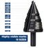 1/4 to 1-3/8 Inches HSS Step Drill Bit for Metal, Plastic, Wood, Aluminum, Heavy Duty Unibit