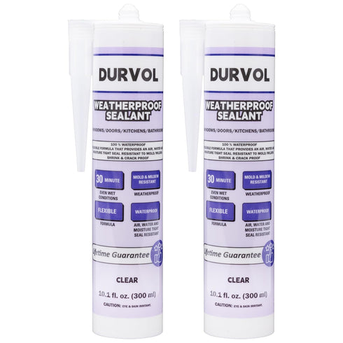 Waterproof Sealant Caulk & Seal, 2-Pack Clear