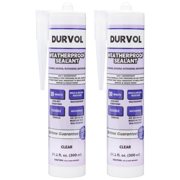 Waterproof Sealant Caulk & Seal, 2-Pack Clear