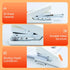 M&G Effortless Desktop Stapler, 50 Sheet Capacity, One Finger Stapling, Includes 1000 Staples, Portable for Office