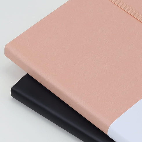 Notebook Journal, Lined Hard Cover, 100 GSM Premium Thick Paper, 5"×8.25" with Inner Pocket
